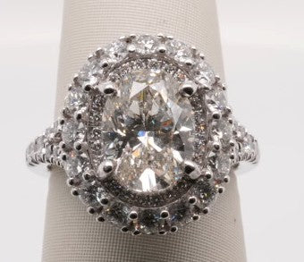 LDS 14KW 4.19CTW OVAL CTR 3.01 I/SI2 GIA15637416