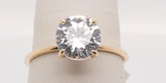 LADIES 14KY ROUND SOLITAIRE 2CT CENTER SEMI-MOUNT