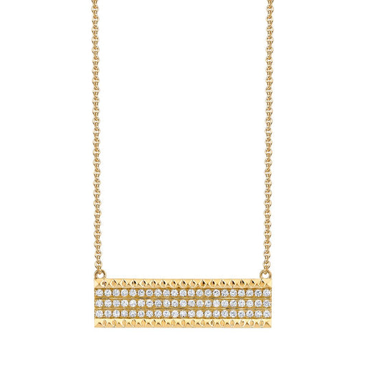 MICHAEL M 14KY   BAR FASHION PENDANT 0.95CTW