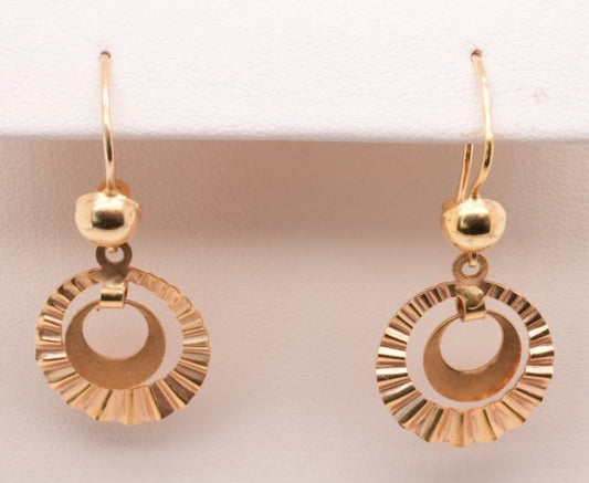 18KYG DROP EARRINGS
