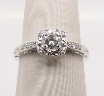 14K WG DIAMOND ENGAGEMENT RING