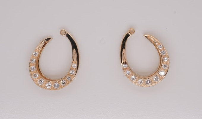 LADIES 14K YG DIAMOND EARRING ENHANCERS