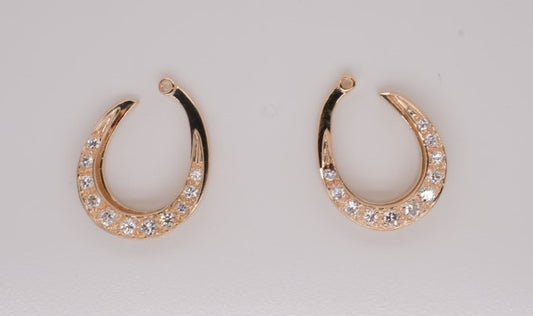 LADIES 14K YG DIAMOND EARRING ENHANCERS