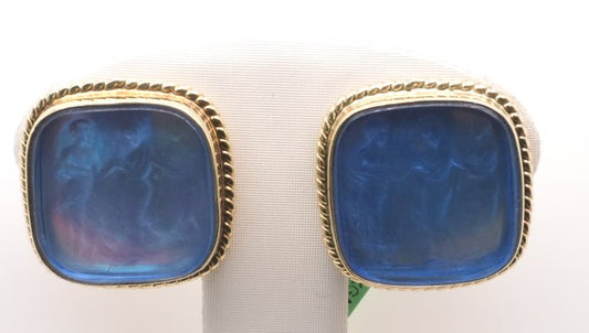 14K YG EARRINGS VENETIAN GLASS ON MOP - RAYMOND MAZZA

BLUINO - GREE