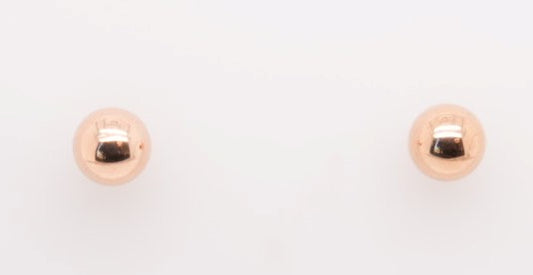 14K RG 6MM BALL STUD