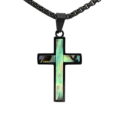 STEEL REVOLT ABALONE CROSS SMALL-BLACK