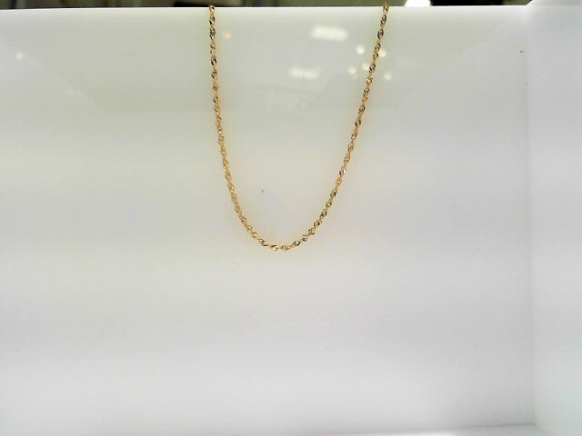 14KY 16" .8MM 1.80G CLASSIC BOX CHAIN LOBSTER CLASP BOX053-16