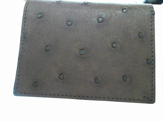 MODERN WALLET - OSTRICH DARK BROWN