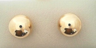14K YG 10MM BALL STUD