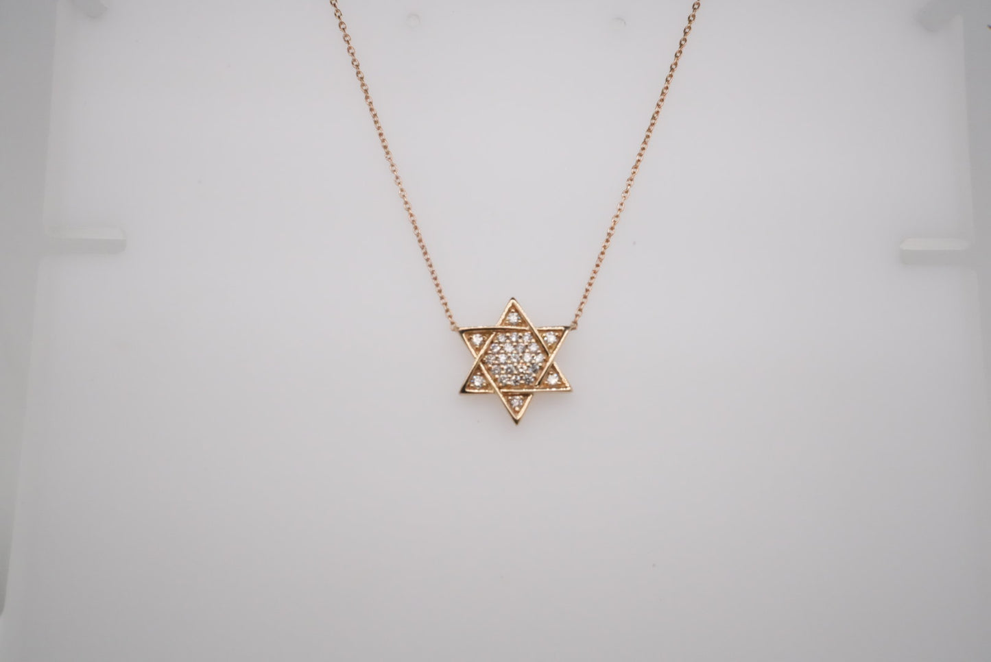 14K YG DIAMOND STAR OF DAVID PENDANT 0.25CTW