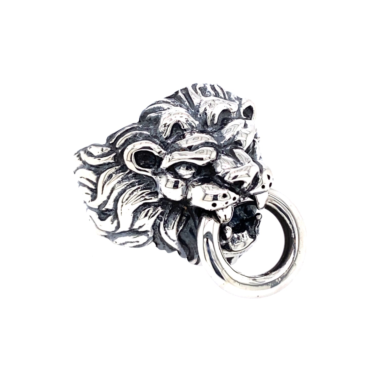 925 KING BABY LION'S HEAD RING SIZE 13
