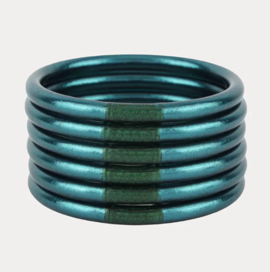 BuDhaGirl Plume All Weather Bangles - Serenity Prayer