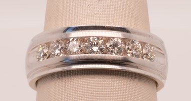 GENTS 14K WG DIAMOND BAND 01.00CTW R9001-100WD