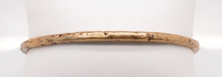 BRASS PLAIN/DISTRESSED CUFF 4MM
