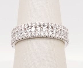 MICHAEL M 18KW LADIES BAND 1.00CTW R396B