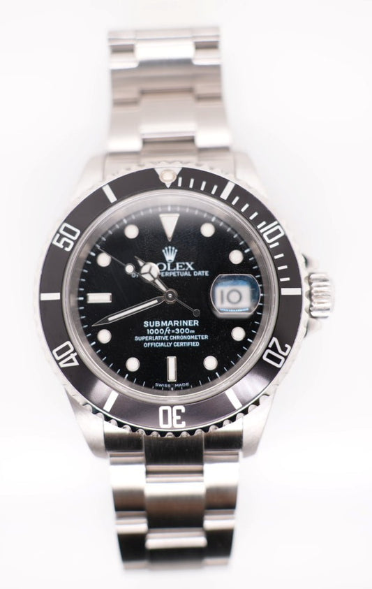 PRE-OWNED ROLEX SUBARINER ALUMINUM BEZEL INSERT
