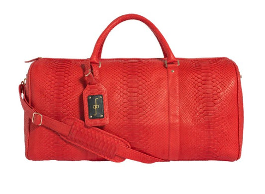 DUFFEL BAG - RED PYTHON