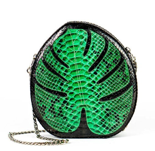 PALM LEAF CLUTCH - PYTHON