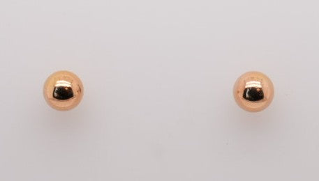14K YG 5MM BALL EARRINGS