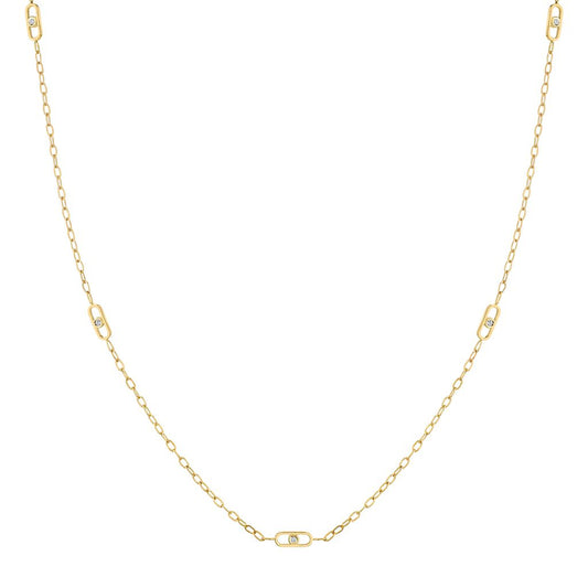 MICHAEL M LADIES 14KY NECKLACE 0.10CTW