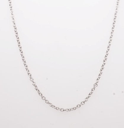 14K WG CABLE CHAIN 1.5MM 18"