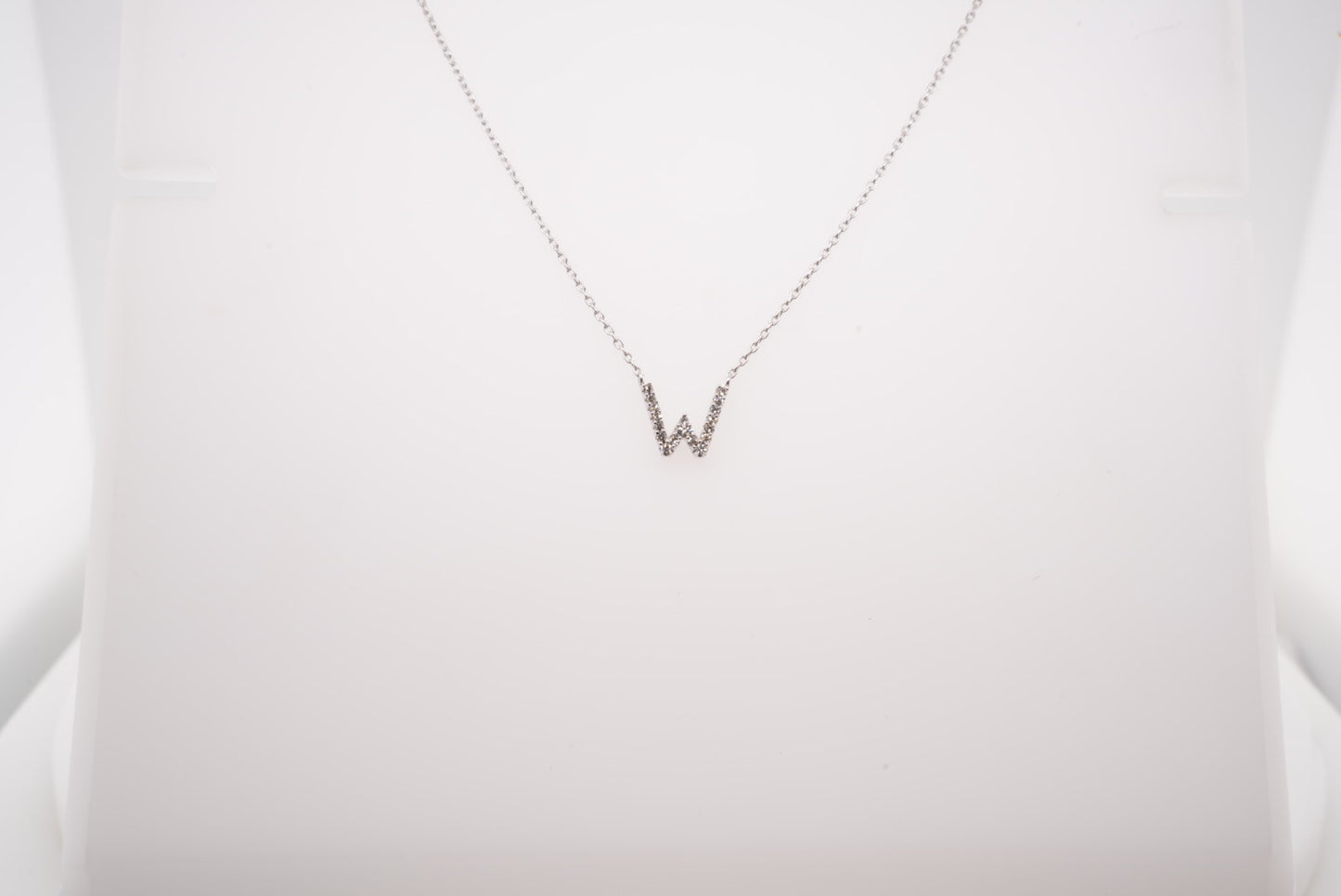 14K WG DIAMOND INITIAL W 0.06CTW