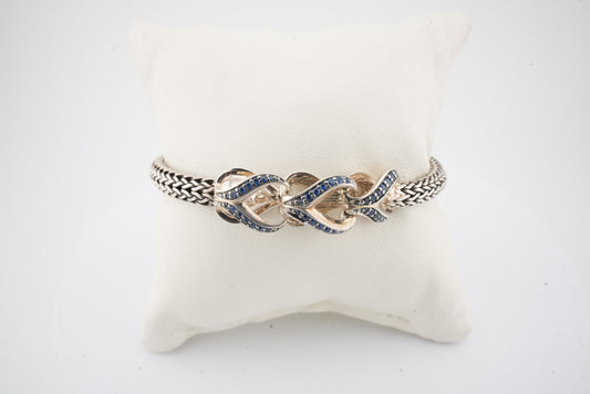 ESTATE JOHN HARDY  SILVER & SAPPHIRE ASLI BRACELET