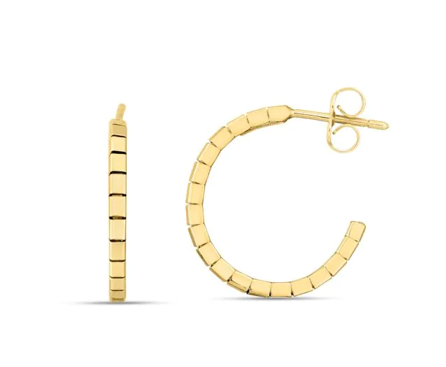 14K YG 3.3MM TEXTURED CABLE CHAIN 16"