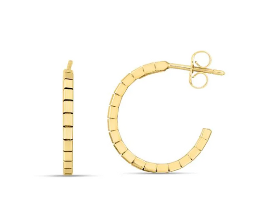 14K YG 3.3MM TEXTURED CABLE CHAIN 16"