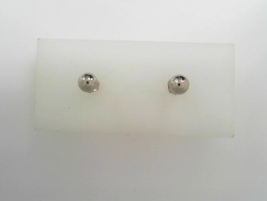 14K WG 5MM BALL STUD