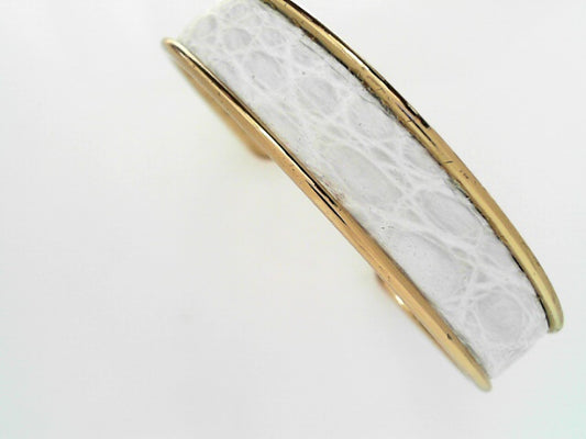 MEDIUM CUFF BRACELET - ALLIGATOR