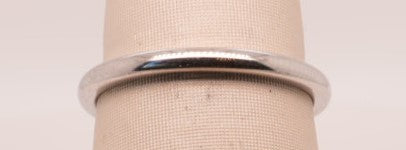 LADIES PLATINUM 2MM BAND