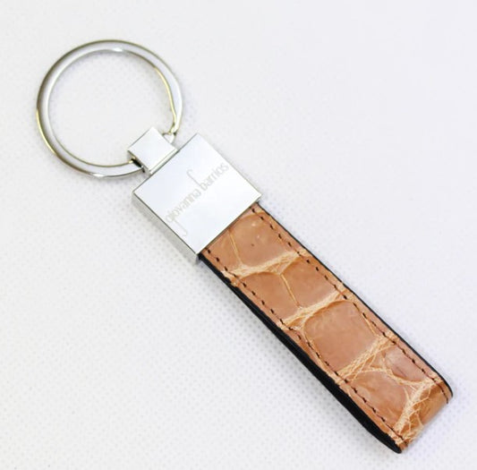 KEY HOLDER CROCODILE- BROWN/TAN
