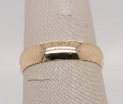 10K YG 4MM PLAIN BAND SIZE 7
