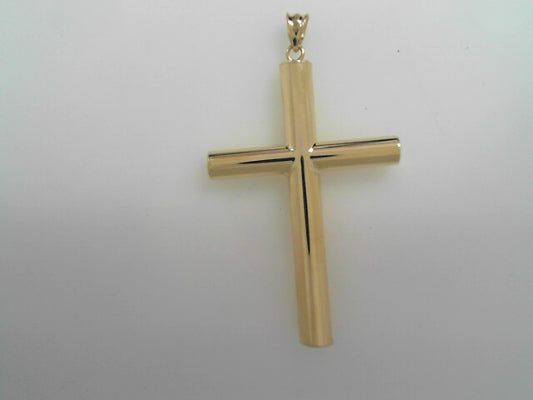 14K YG 49.8 X 28.9MM CROSS CHARM