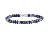 BLACK ONYX BEADS LION BRACELET