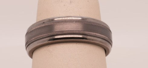 TANTALUM DARK  MILIGRAIN SZ 10