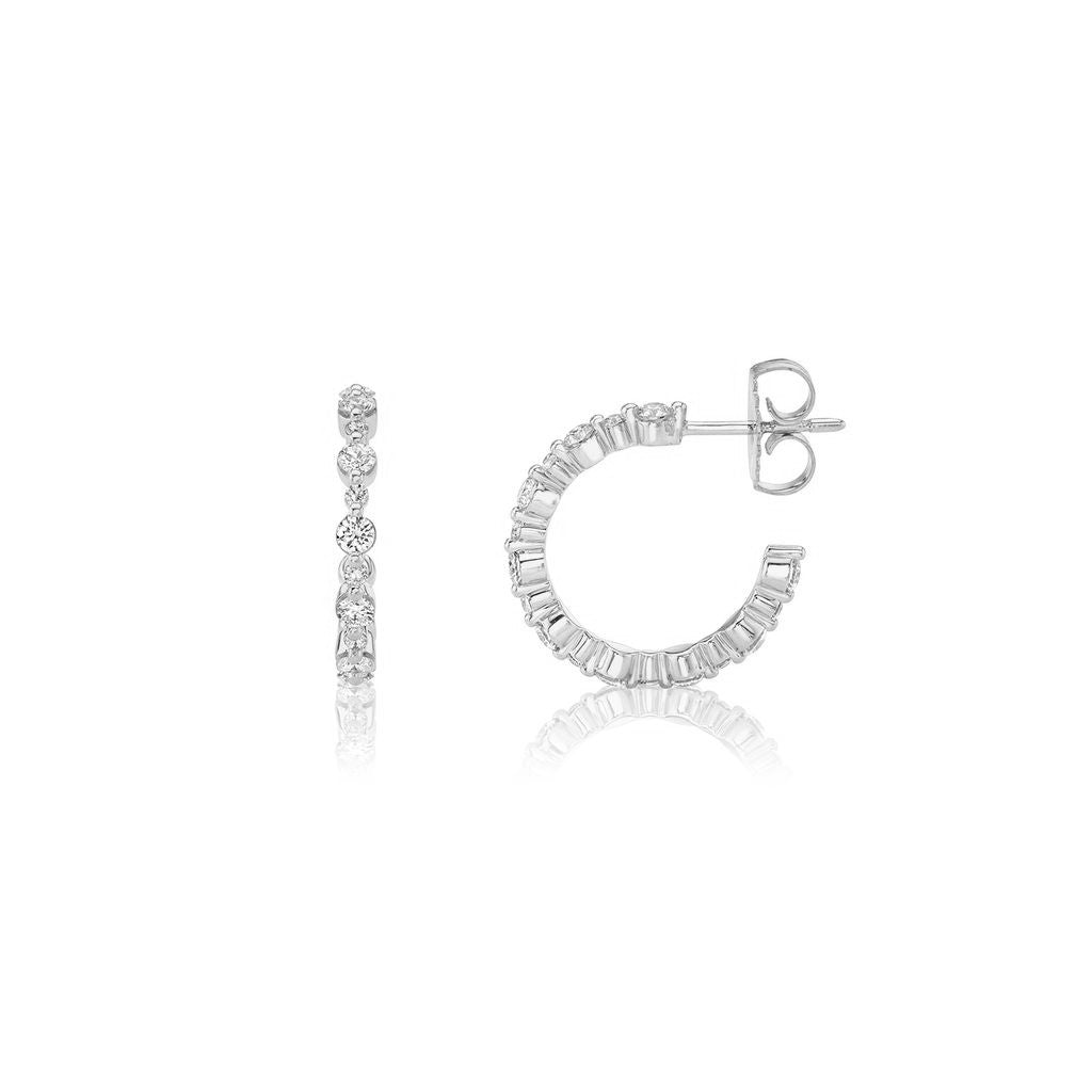 MICHAEL M 14KW 0.76CTW FASHION HOOPS