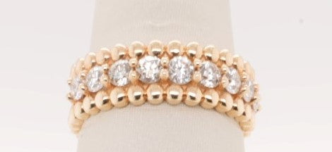 LADIES 14KY DIAMOND BAND 1.05CTW